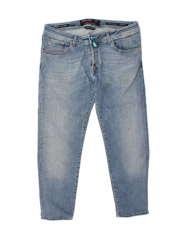 JACOB COHEN Womens Slim Jeans W37 L27 Blue Cotton Chic Faded Blue Jeans