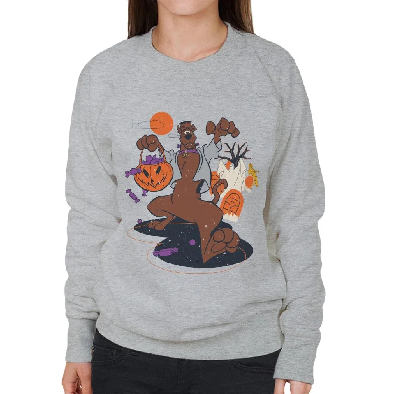 Scooby Doo Halloween Graveyard Of Treats Women's Sweatshirt Hoodie with Cropped Fit Short Trendy Scooby Doo Halloween Graveyard Of Treats Women's Sweatshirt Hoodie with Cropped Fit Short Trendy