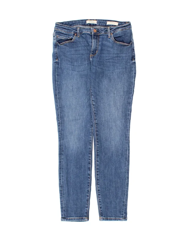 GUESS Womens Annette Skinny Jeans W31 L30 Blue Cotton Comfortable Zip-Up Skinny Jeans GUESS Womens Annette Skinny Jeans W31 L30 Blue Cotton Comfortable Zip-Up Skinny Jeans