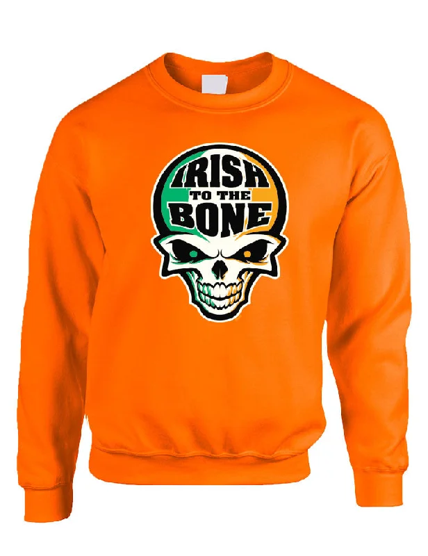 Irish To The Bone Skull women sweatshirt St Patrik Hoodie with Emblem Brand Identity Irish To The Bone Skull women sweatshirt St Patrik Hoodie with Emblem Brand Identity