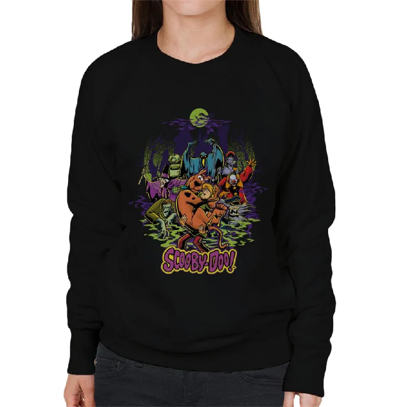 Scooby Doo Halloween Scary Characters Women's Sweatshirt Hoodie with Batwing Sleeves Loose Dramatic Scooby Doo Halloween Scary Characters Women's Sweatshirt Hoodie with Batwing Sleeves Loose Dramatic
