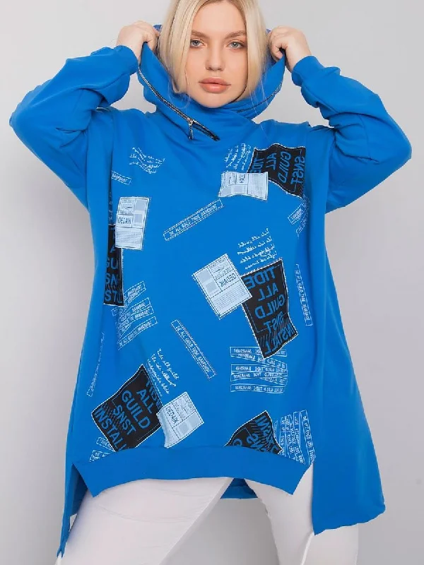Sweatshirt Relevance Hoodie with Color Block Contrast Stylish