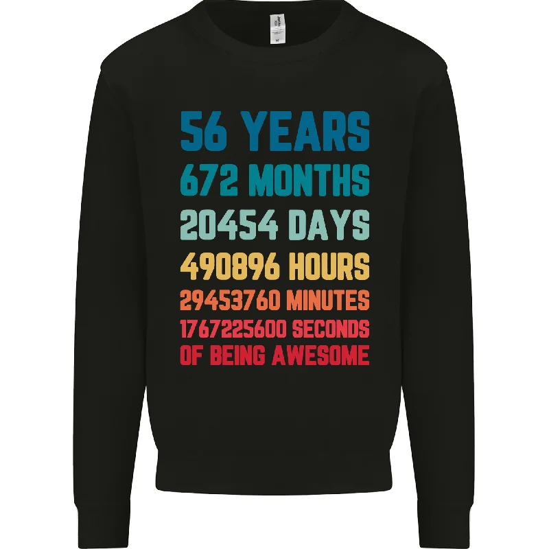 56th Birthday 56-Year-Old Men's Sweatshirt Jumper - Cool Gift for a 56-Year-Old Man Hoodie with Button Classic Timeless 56th Birthday 56-Year-Old Men's Sweatshirt Jumper - Cool Gift for a 56-Year-Old Man Hoodie with Button Classic Timeless