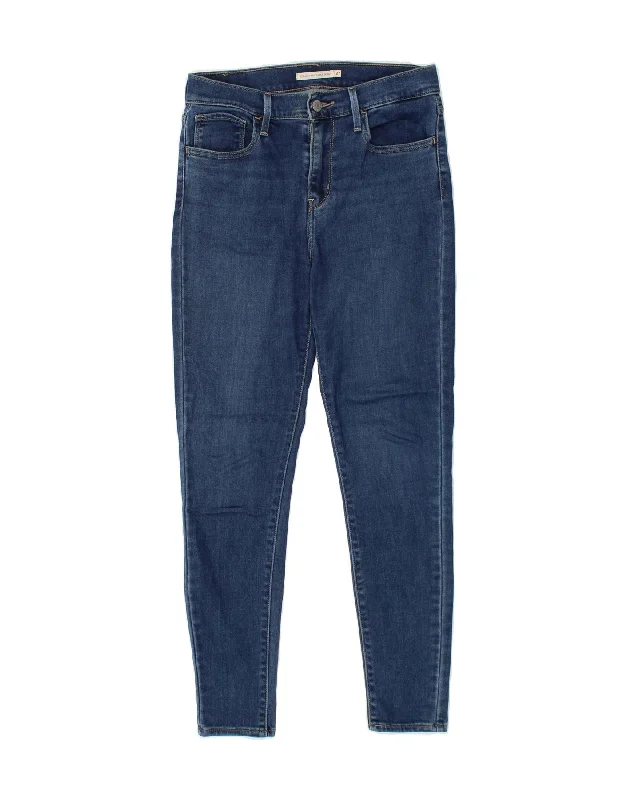 LEVI'S Womens 720 Super High Rise Skinny Jeans W27 L28 Blue Cotton Comfortable Faded High-Rise Jeans LEVI'S Womens 720 Super High Rise Skinny Jeans W27 L28 Blue Cotton Comfortable Faded High-Rise Jeans