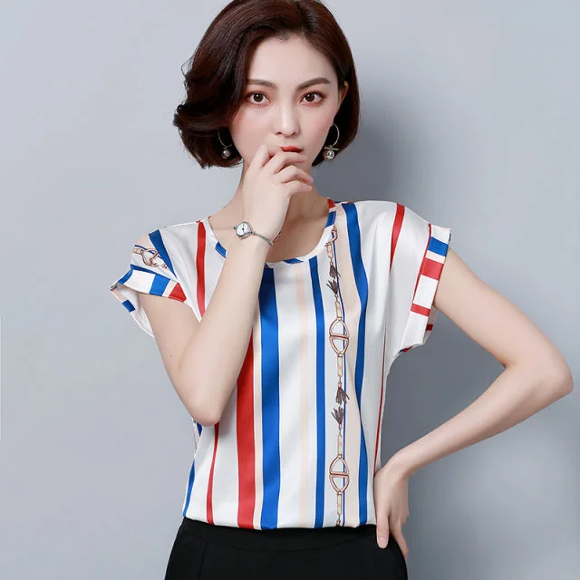 blue red striped