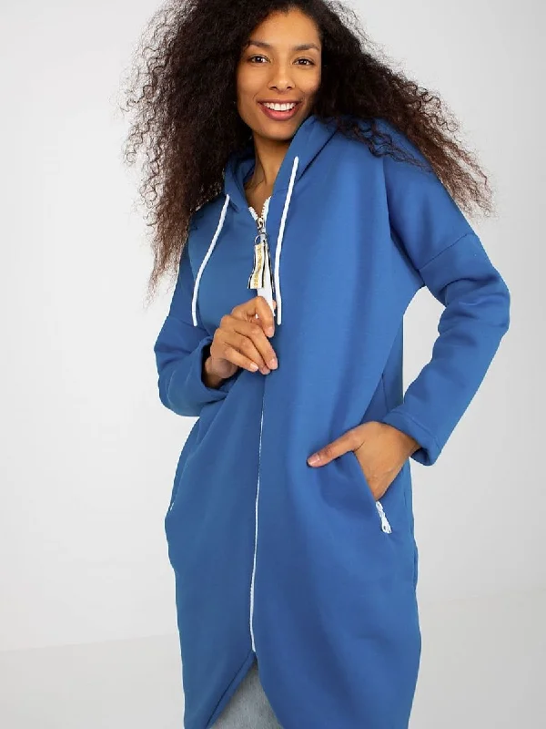 Sweatshirt Relevance Hoodie with Hem Applique Textured Unique