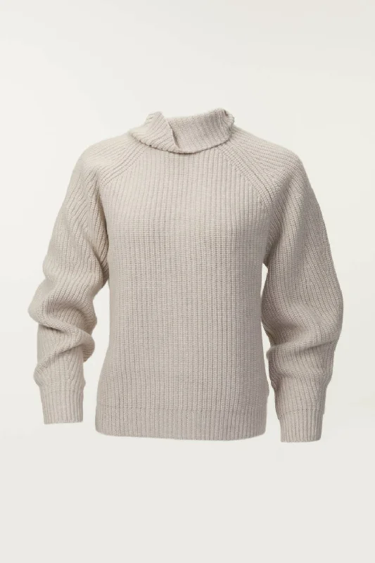 Fiona Sweater In Taupe Fleece Sweater Nylon Polyester