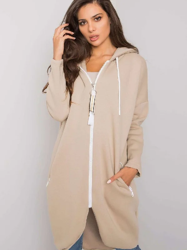 Sweatshirt Relevance Hoodie with Batwing Sleeves Loose Dramatic