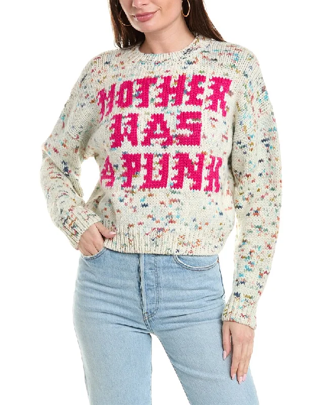 MOTHER Denim The Alpaca & Wool-Blend Jumper Transparent Opaque Sheer