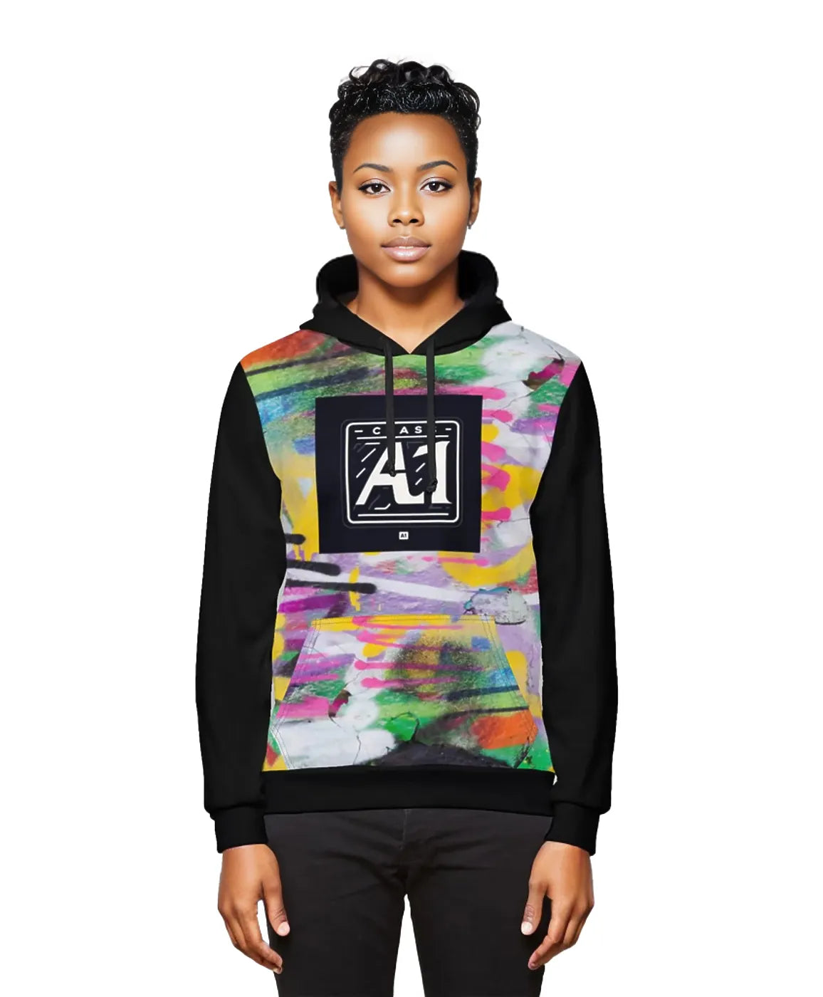 ClassA1 Graffiti Unisex Pullover Hoodie Hoodie with Elastic Waist Stretchable Comfortable ClassA1 Graffiti Unisex Pullover Hoodie Hoodie with Elastic Waist Stretchable Comfortable