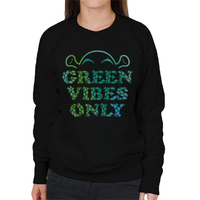 Shrek Green Vibes Only Women's Sweatshirt Hoodie with Magnetic Closure Innovative Modern Shrek Green Vibes Only Women's Sweatshirt Hoodie with Magnetic Closure Innovative Modern