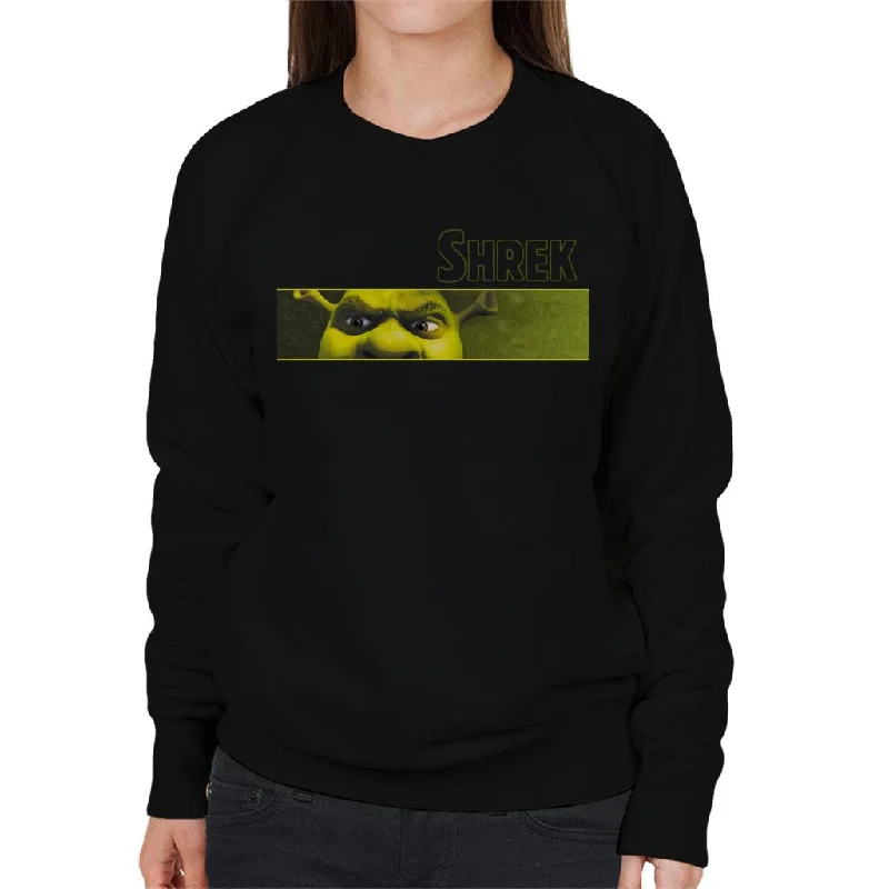 Shrek Close Up Shot Women's Sweatshirt Hoodie with Hidden Zipper Minimalist Clean