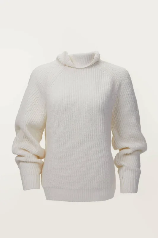 Fiona Sweater In Ecru Anti-Pilling Anti-Shrink Durable