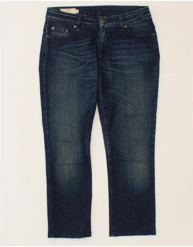 MARLBORO CLASSICS Womens Cropped Jeans W31 L25 Blue Cotton Casual Loose Fit Jeans