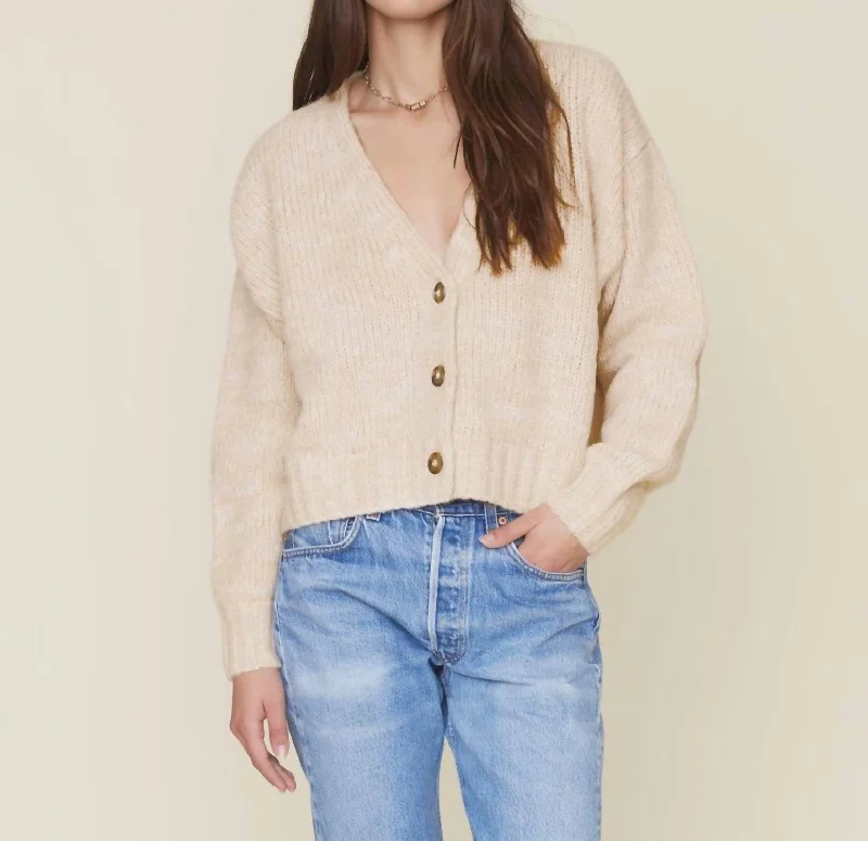 Milli Sweater In Dune Marble Tailored Straight A-Line
