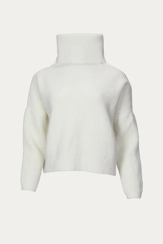 Joan Jumper In Ivory White Velvet Chenille Corduroy