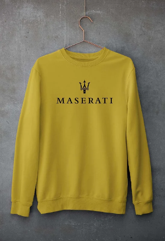 Maserati Unisex Sweatshirt for Men/Women Hoodie with Emblem Brand Identity