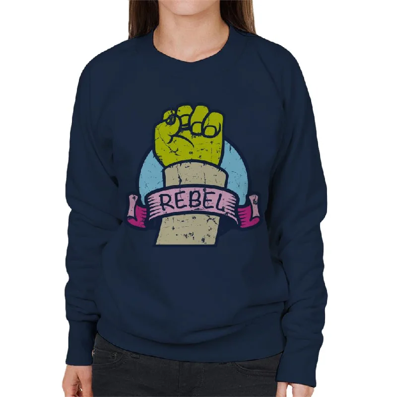 Shrek Hand Rebel Women's Sweatshirt Hoodie with Reflective Safety Nightwear