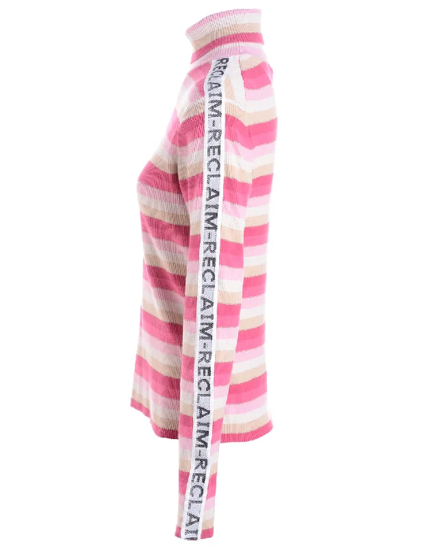 Label Tape Sleeve Roll Neck Jumper Thin Thick Dense