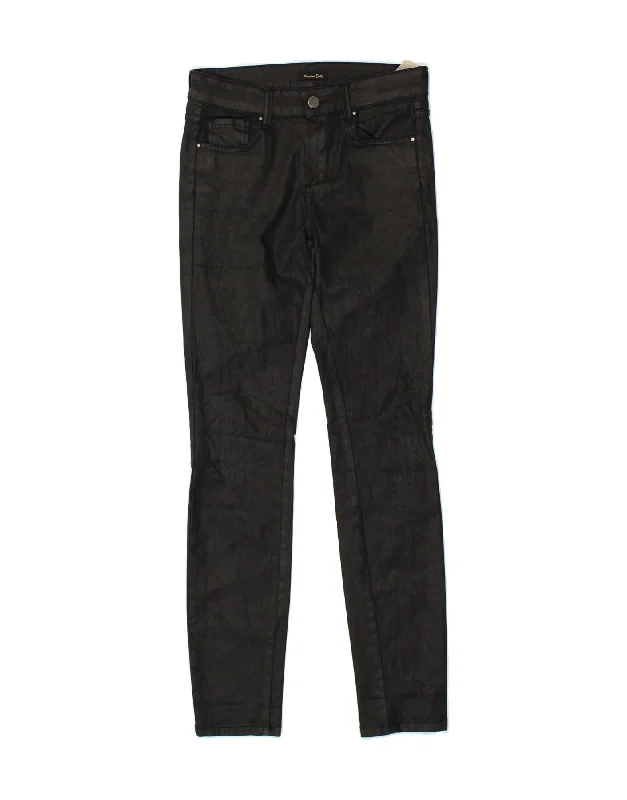 MASSIMO DUTTI Womens Skinny Jeans EU 34 2XS W24 L29 Black Cotton Fashionable Cropped Denim Jeans MASSIMO DUTTI Womens Skinny Jeans EU 34 2XS W24 L29 Black Cotton Fashionable Cropped Denim Jeans