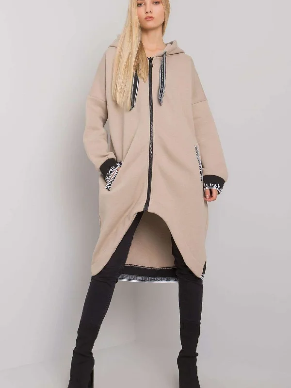 Sweatshirt Relevance Hoodie with Hem Patch Decorative Personalized