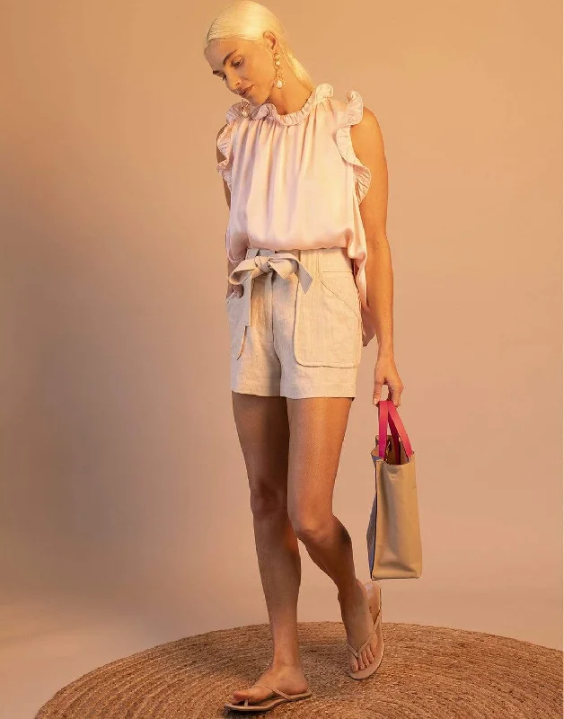 Renee Blouse - Rose Casual Button Blouse