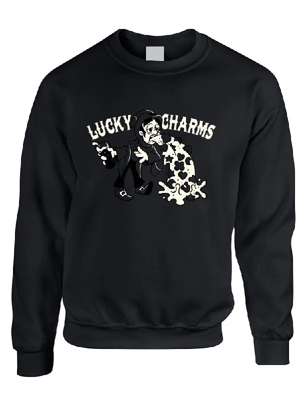 Lucky Charms Women Sweatshirts Hoodie with Belted Waist Structured Tailored