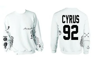 Miley Cyrus Tattoo Shirt Unisex Sweatshirt Hoodie Crop Top Short Trendy