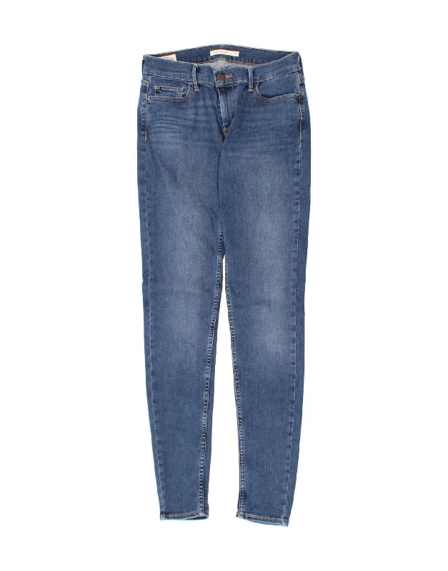 LEVI'S Womens 710 Super Skinny Jeans W29 L32 Blue Cotton Comfortable Low-Rise Jeans