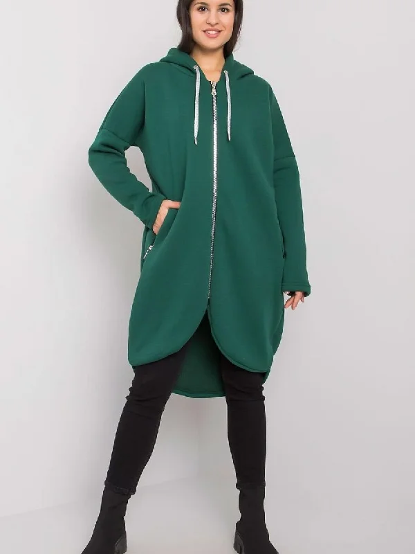 Sweatshirt Relevance Hoodie with Hem Embroidery Detailed Premium