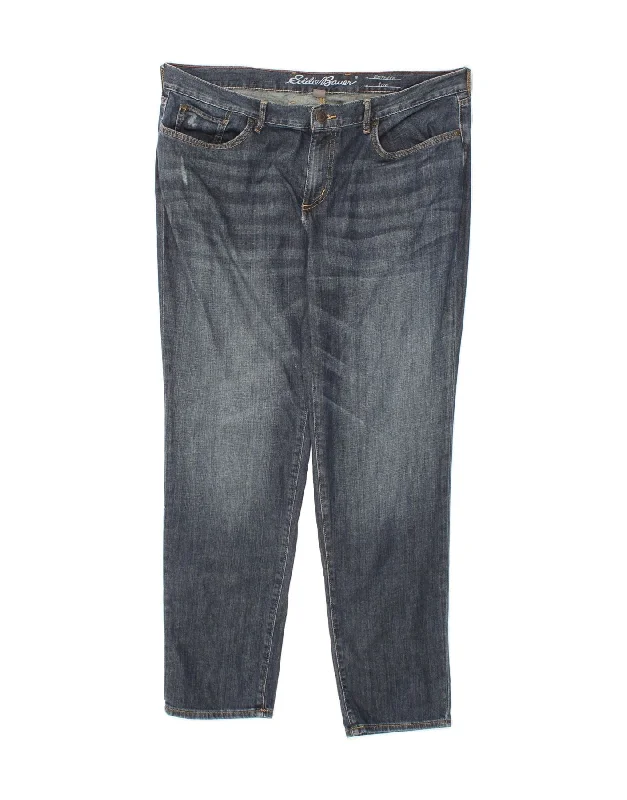 EDDIE BAUER Womens Boyfriend Slim Jeans US 14 XL W38 L32 Blue Cotton Comfortable Faded High-Rise Jeans EDDIE BAUER Womens Boyfriend Slim Jeans US 14 XL W38 L32 Blue Cotton Comfortable Faded High-Rise Jeans