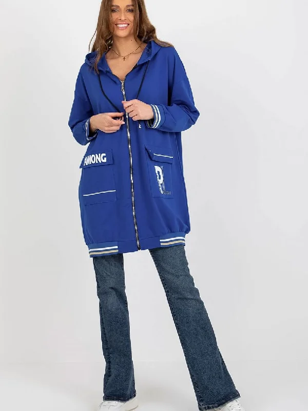 Sweatshirt Relevance Hoodie with Bell Sleeves Flared Feminine