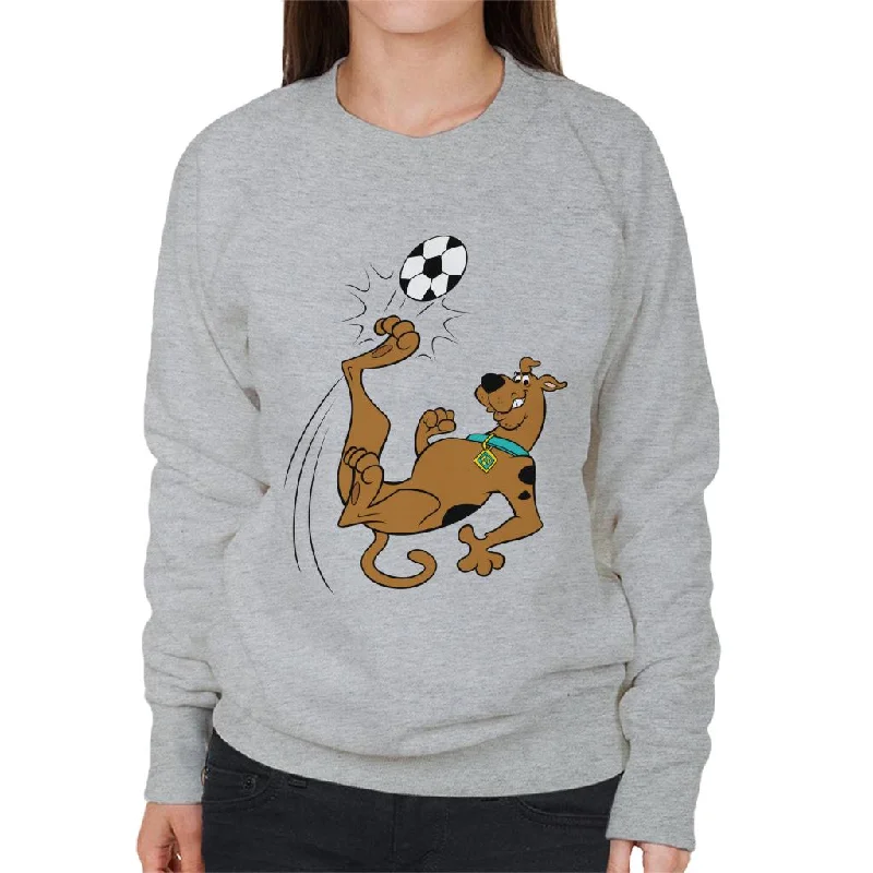 Scooby Doo Football Over Head Kick Women's Sweatshirt Hoodie with Patch Decorative Personalized Scooby Doo Football Over Head Kick Women's Sweatshirt Hoodie with Patch Decorative Personalized