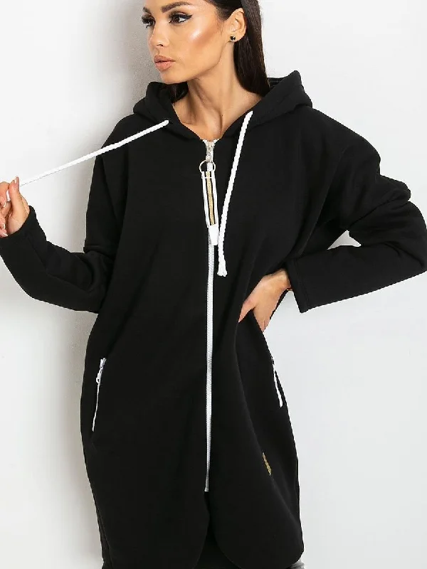 Sweatshirt Relevance Hoodie with Pattern Geometric Abstract