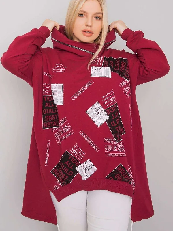 Sweatshirt Relevance Hoodie with Tie-Dye Psychedelic Retro