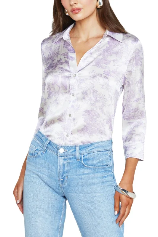 Dani Silk Blouse Polished Work Blouse