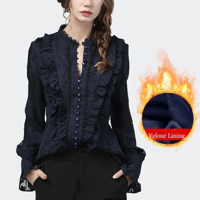 Blue With Lining