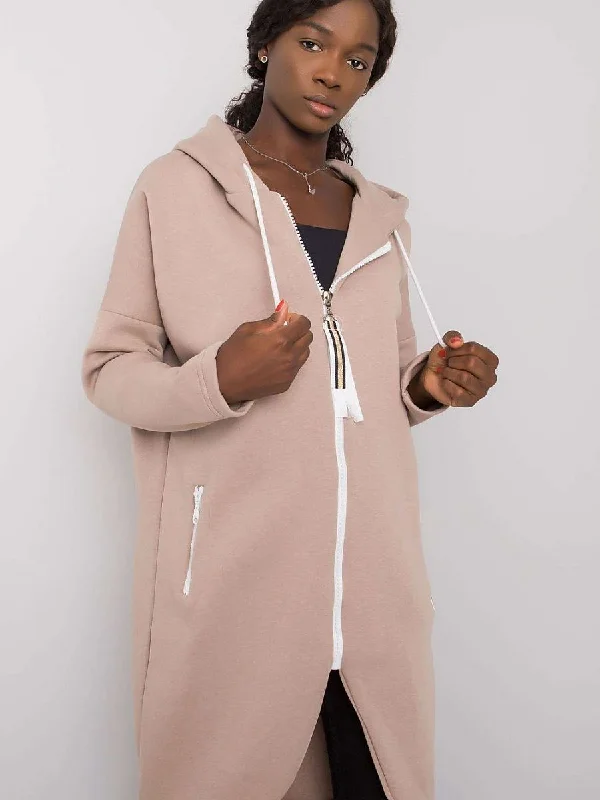 Sweatshirt Relevance Hoodie with Drawstring Waist Adjustable Fitted