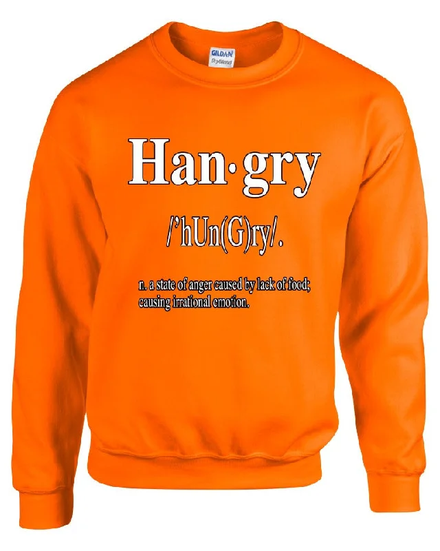 Hangry Women's Sweatshirt Hoodie with Rolled Sleeves Casual Relaxed
