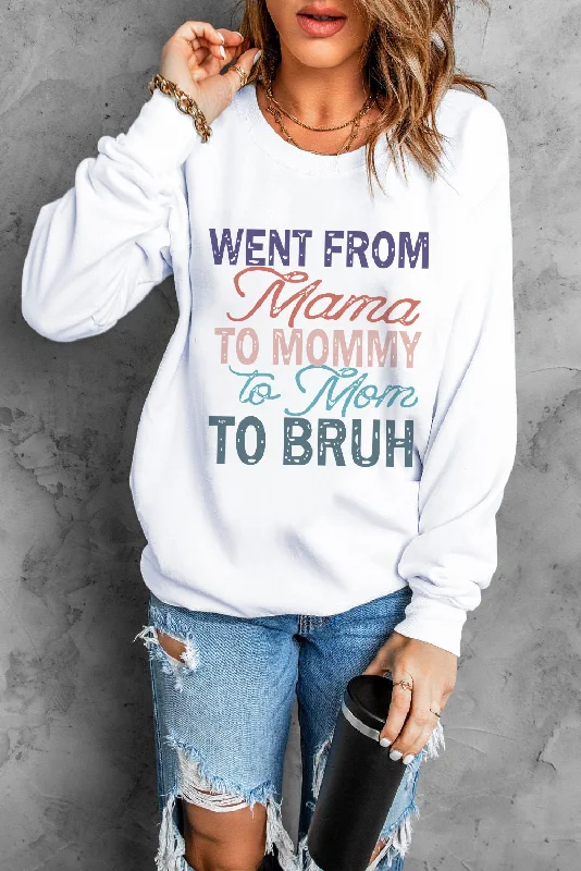 Letter Graphic Round Neck Sweatshirt cf Zip Hoodie Drawstring Kangaroo Pocket