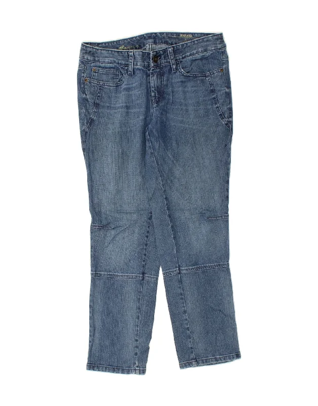 EDDIE BAUER Womens Modern Slim Cropped Jeans US 10 Large W34 L28 Blue Comfortable Stretch Fit Jeans EDDIE BAUER Womens Modern Slim Cropped Jeans US 10 Large W34 L28 Blue Comfortable Stretch Fit Jeans