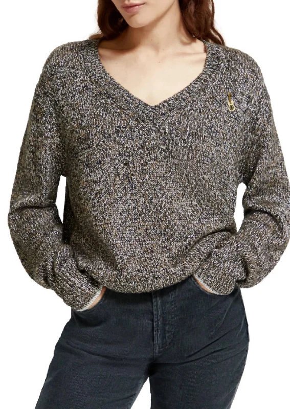 Metallic Sweater In Multi Long Sweater Short Sweater Cropped Sweater