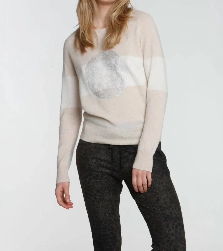 Golden Sun Scoop Sweater In Dune Velvet Chenille Corduroy