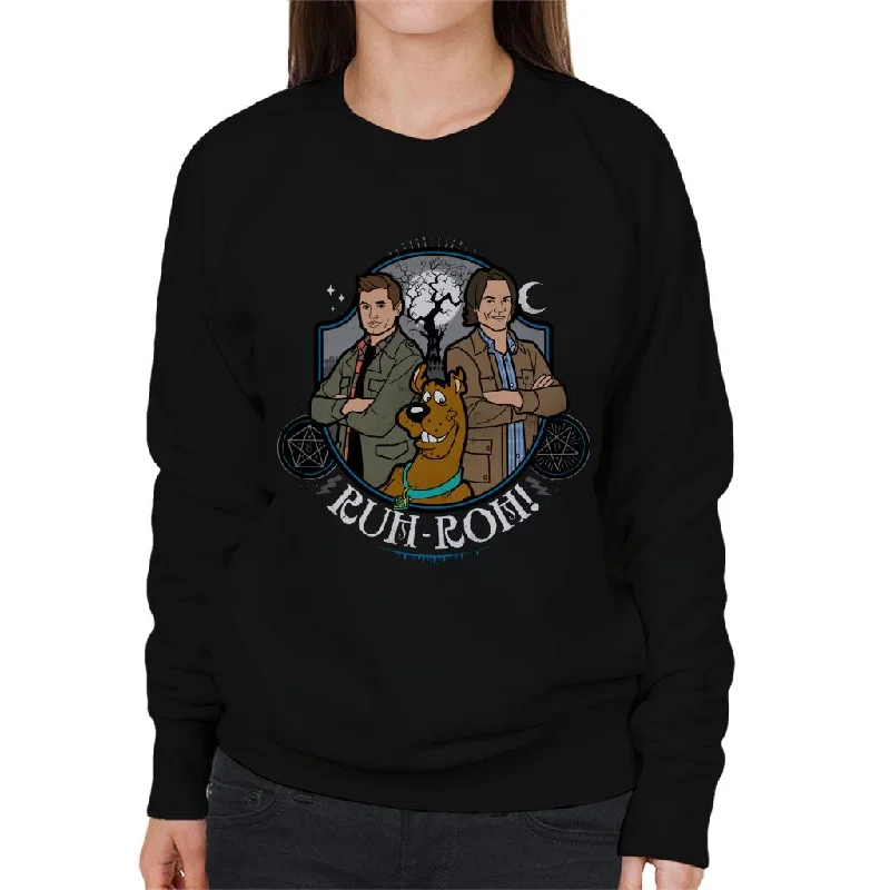 ScoobyNatural Sam And Dean Winchester Ruh Roh Women's Sweatshirt Hoodie with Pastel Soft Subtle ScoobyNatural Sam And Dean Winchester Ruh Roh Women's Sweatshirt Hoodie with Pastel Soft Subtle