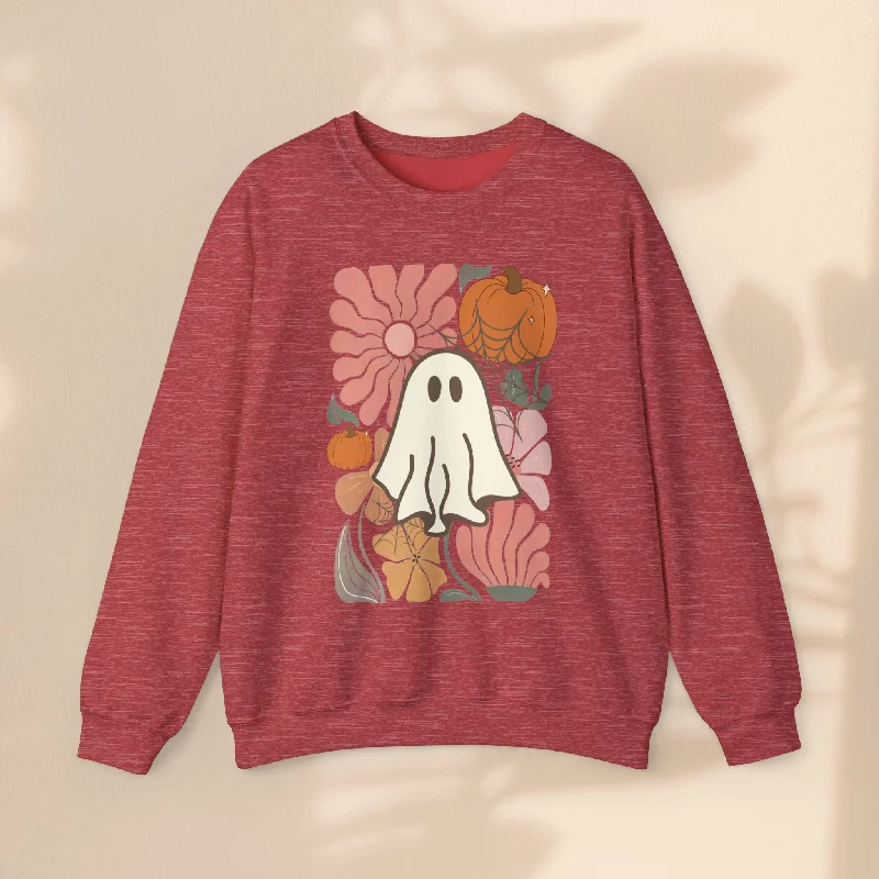 Unisex Heavy Blend™ Crewneck Sweatshirt - BOO Hoodie with Rhinestones Sparkly Elegant Unisex Heavy Blend™ Crewneck Sweatshirt - BOO Hoodie with Rhinestones Sparkly Elegant