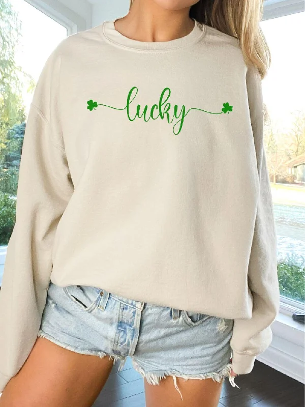 Lucky Shamrock St. Patrick's Day Unisex Heavy Blend™ Crewneck Sweatshirt - 8 Colors Hoodie with Contrast Stitching Detailed Premium Lucky Shamrock St. Patrick's Day Unisex Heavy Blend™ Crewneck Sweatshirt - 8 Colors Hoodie with Contrast Stitching Detailed Premium