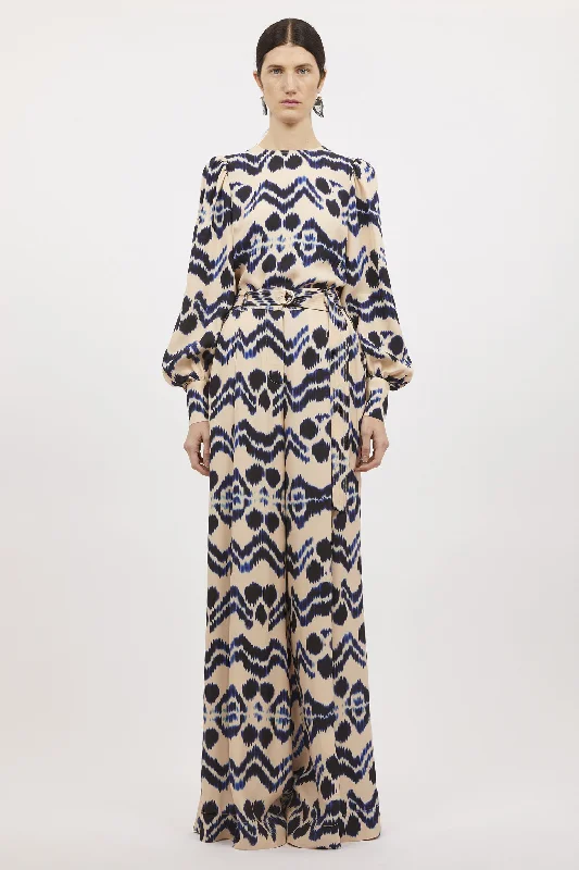 Ulla Johnson - Lilliana Blouse in Nimbus Asymmetric Hem Blouse