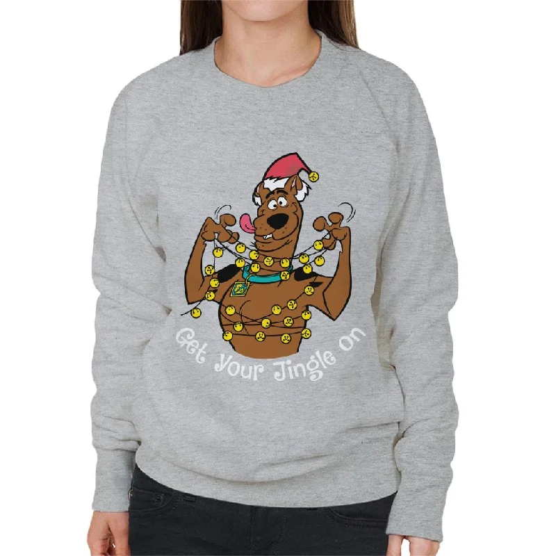 Scooby Doo Christmas Tangled In Lights Women's Sweatshirt Hoodie with Hem Contrast Bold Stylish Scooby Doo Christmas Tangled In Lights Women's Sweatshirt Hoodie with Hem Contrast Bold Stylish