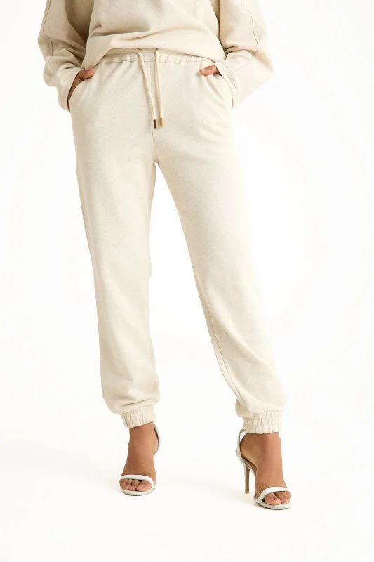Beige Women's Lounge Pant Casual Yoga Pants