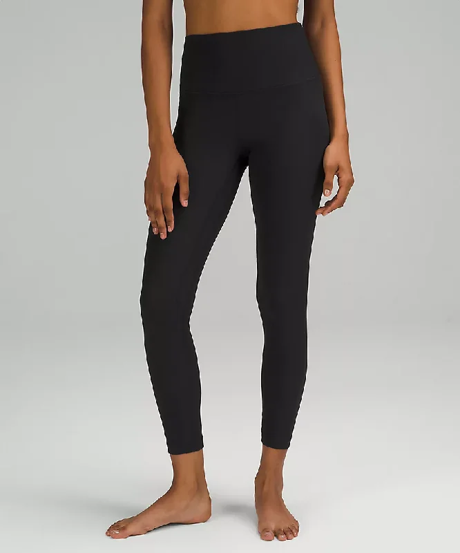 WOMEN'S ALIGN HR 25" RIBBED PANT - BLACK Wide-Legged Palazzos